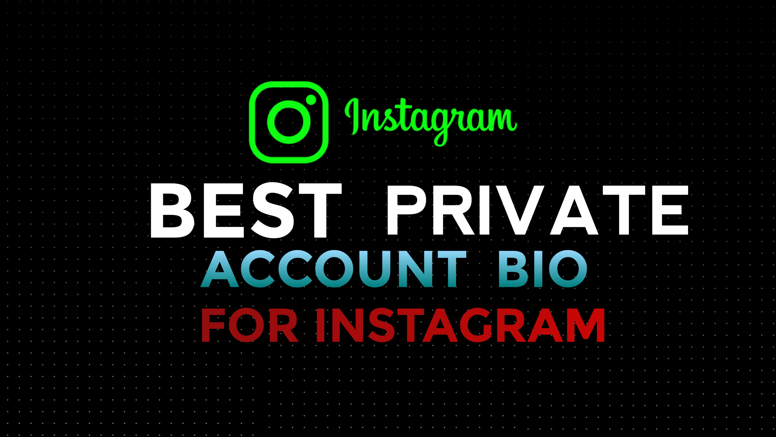 Savage Bio For Private Instagram Account Ideas Copy and Paste