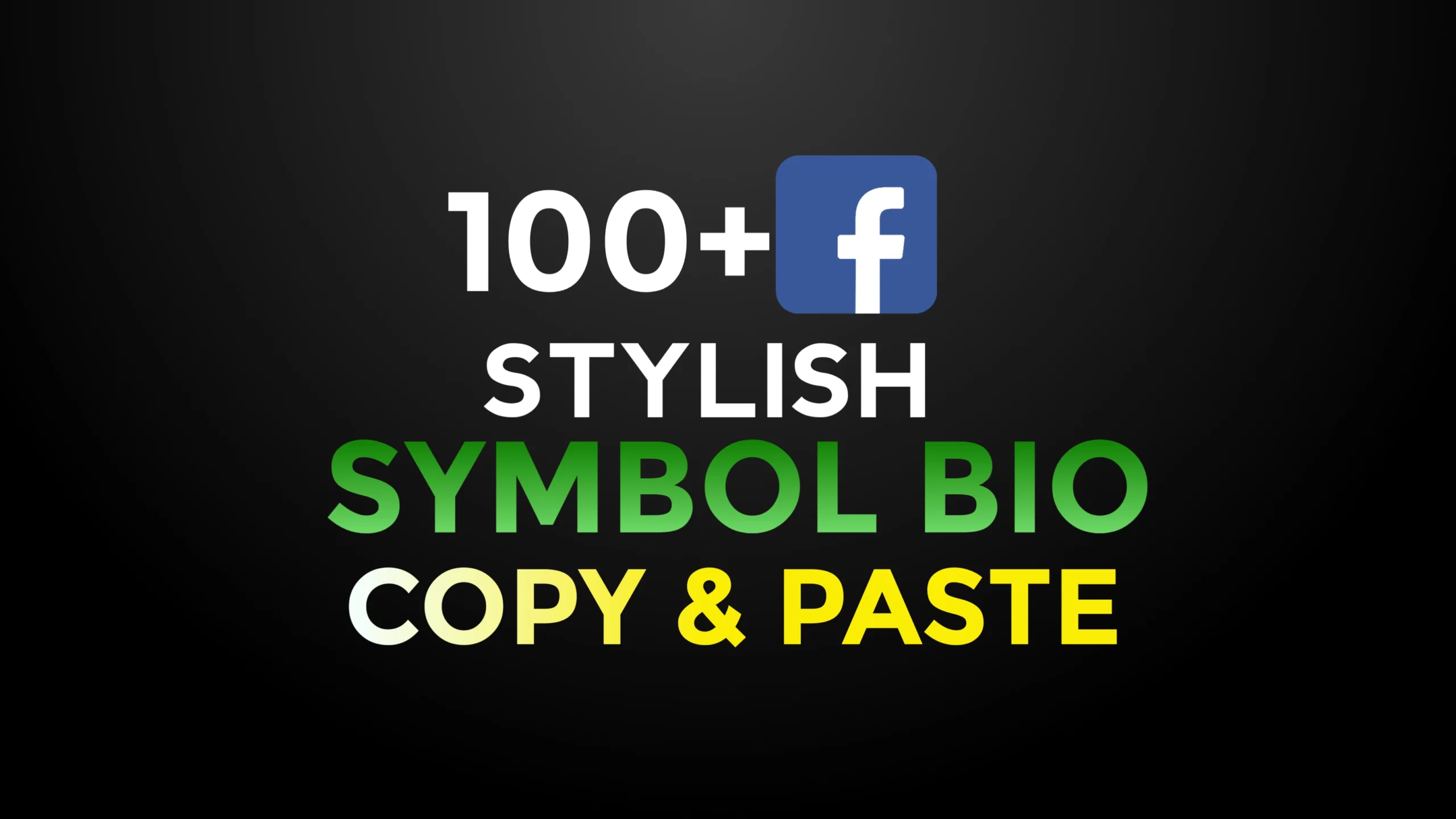 100+ FB Bio Stylish Symbols Text Copy And Paste
