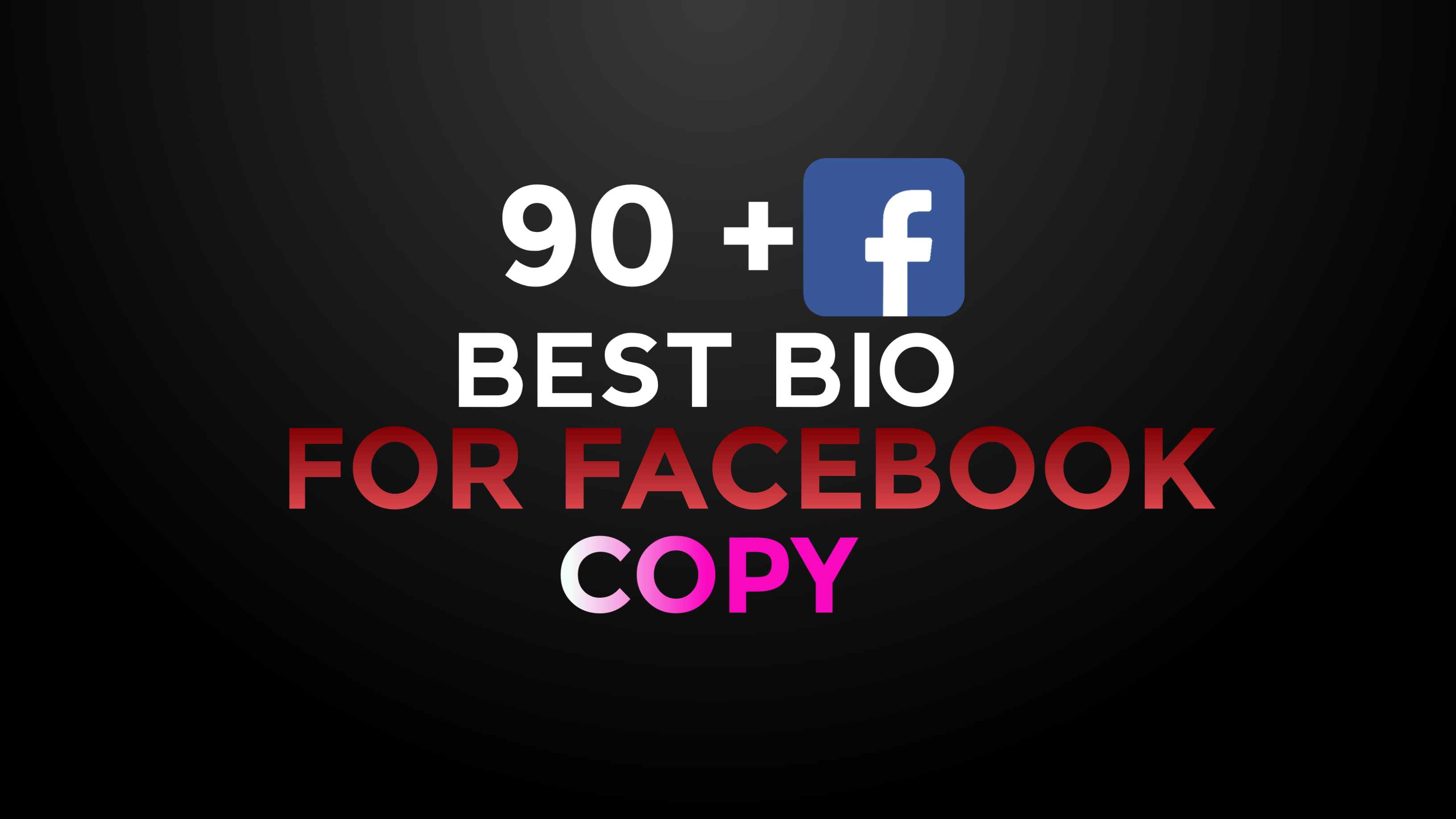 90 Best Facebook Bio Attitude Text Copy And Paste