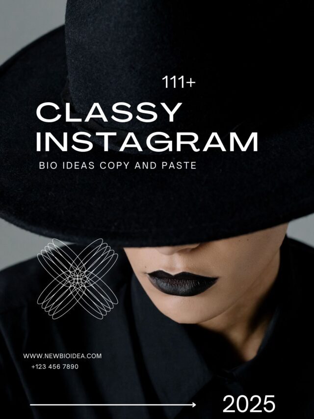 111+ Classy Instagram Bio Ideas Copy and Paste 2023 – NewBioIdea