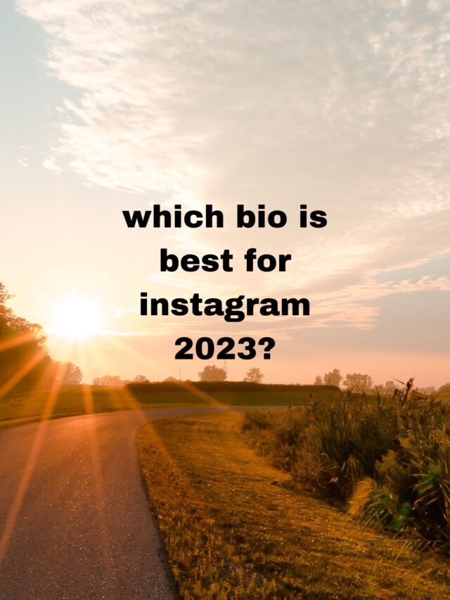 which bio is best for instagram 2023?